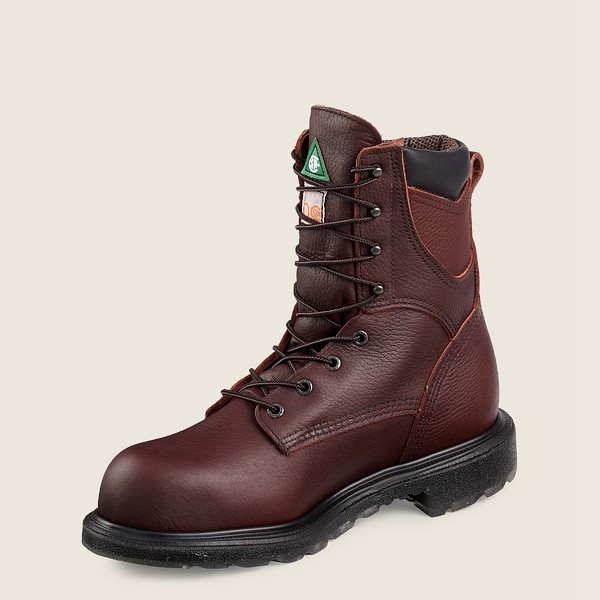 Botas de Seguridad Red Wing Hombre Vino - Supersole® 2.0 - 8-Inch Insulated Waterproof Csa Toe - 673